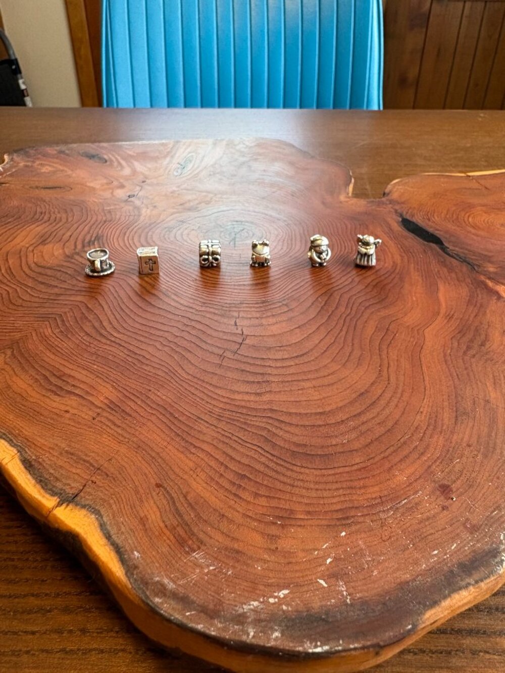 6 Sterling Pandora Beads